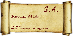 Somogyi Alida névjegykártya